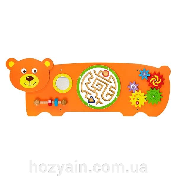 Бізіборд Viga Toys Ведмедик (50471FSC) від компанії hozyain. com. ua - фото 1