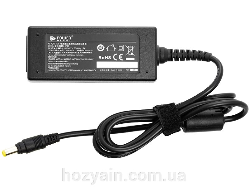 Блок живлення для ноутбуків PowerPlant ASUS 220V, 12V 36W 3A (4.8*1.7) AS36A4817 від компанії hozyain. com. ua - фото 1