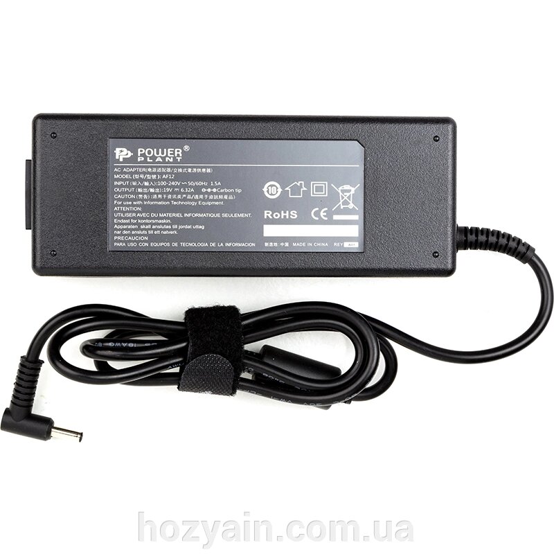 Блок живлення для ноутбуків PowerPlant ASUS 220V, 19V 120W 6.32A (4.5*3.0) AS120F4530 від компанії hozyain. com. ua - фото 1