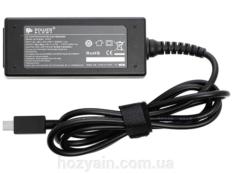 Блок живлення для ноутбуків PowerPlant ASUS 220V, 19V 33W 1.75A (mini USB) AS33FMUSB від компанії hozyain. com. ua - фото 1