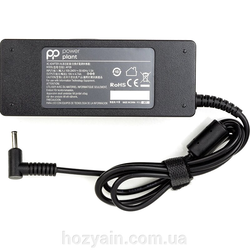 Блок живлення для ноутбуків PowerPlant ASUS 220V, 19V 90W 4.74A (4.5*3.0) AS90F4530 від компанії hozyain. com. ua - фото 1