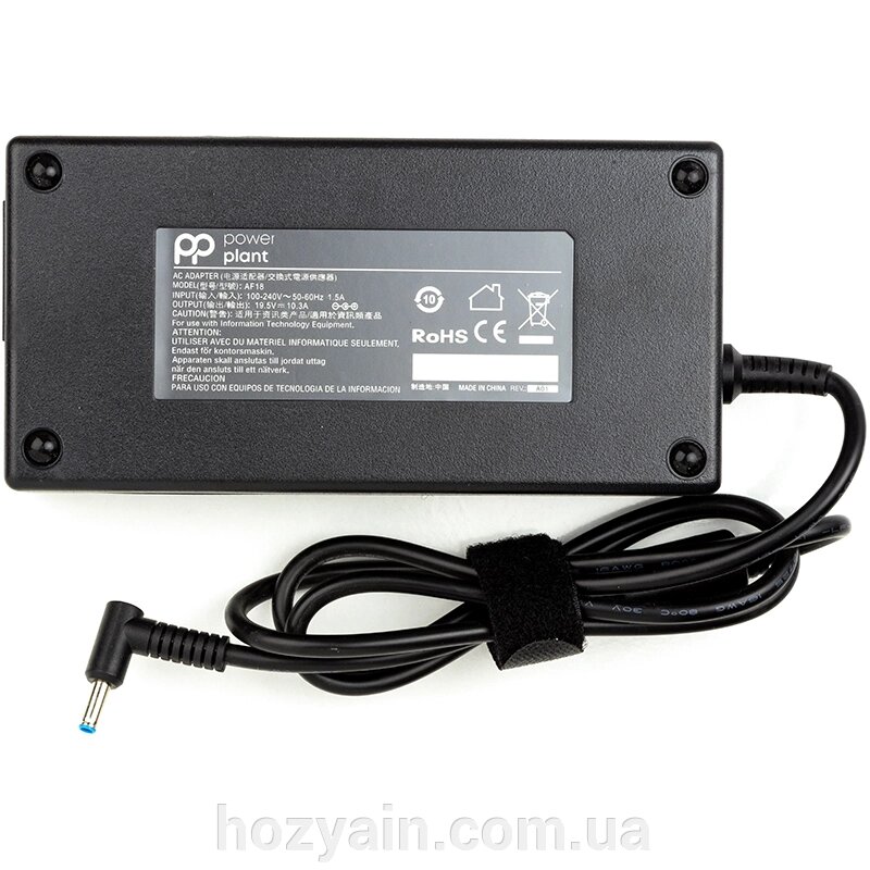 Блок живлення для ноутбуків PowerPlant HP 220V, 19.5V 200W 10.3A (4.5*3.0) HP200G4530 від компанії hozyain. com. ua - фото 1