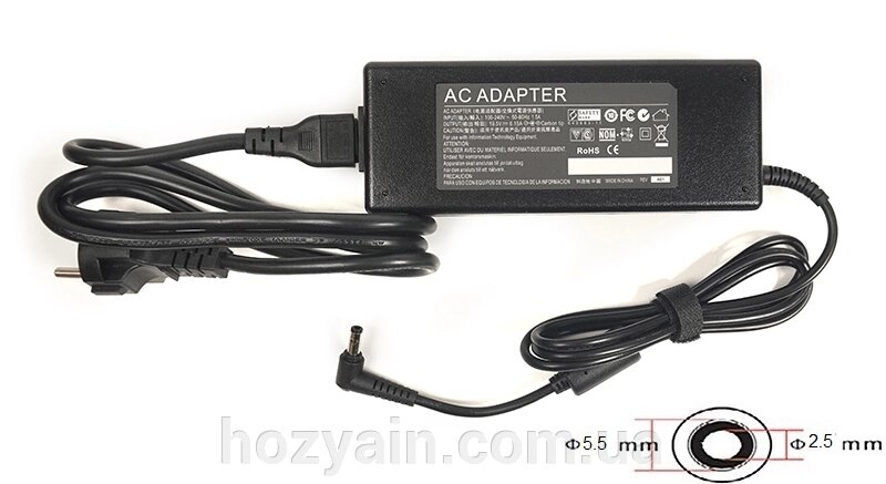 Блок живлення для ноутбуків PowerPlant IBM/LENOVO 220V, 19.5V 120W 6.15A (5.5*2.5) IB120G5525 від компанії hozyain. com. ua - фото 1