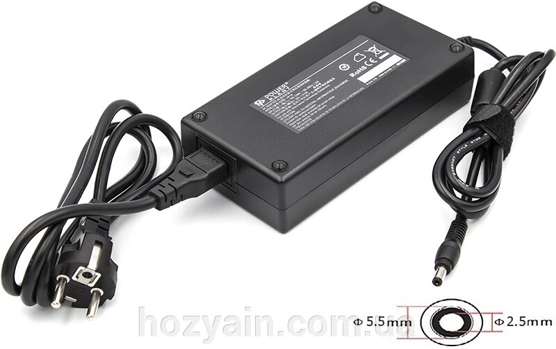 Блок живлення для ноутбуків PowerPlant IBM/LENOVO 220V, 20V 170W 8.5A (5.5*2.5) IB170H5525 від компанії hozyain. com. ua - фото 1