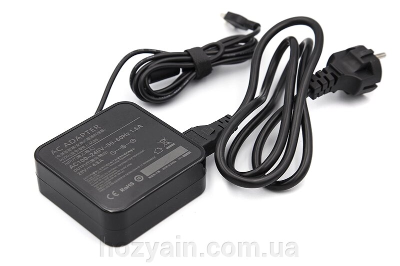 Блок живлення для ноутбуків PowerPlant IBM/LENOVO 220V, 20V 90W 4.5A (Special) wall mount WM-IB90HSPE від компанії hozyain. com. ua - фото 1