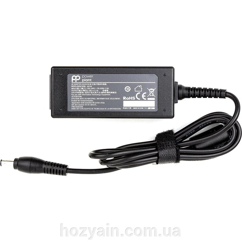 Блок живлення для ноутбуків PowerPlant SAMSUNG 220V, 19V 40W 2.1A (5.5*3.0) SA40F5530 від компанії hozyain. com. ua - фото 1