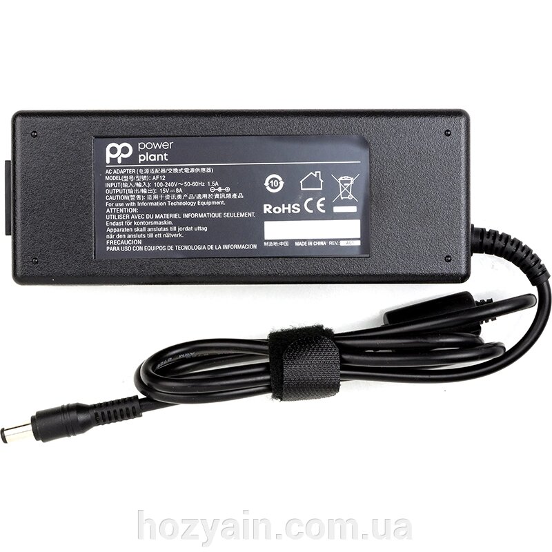 Блок живлення для ноутбуків PowerPlant TOSHIBA 220V, 15V 120W 8A (6.3*3.0) TO120C6330 від компанії hozyain. com. ua - фото 1