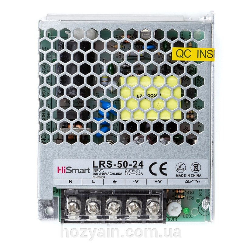 Блок живлення HiSmart 24V, 2.2A, 50W LRS-50-24 від компанії hozyain. com. ua - фото 1