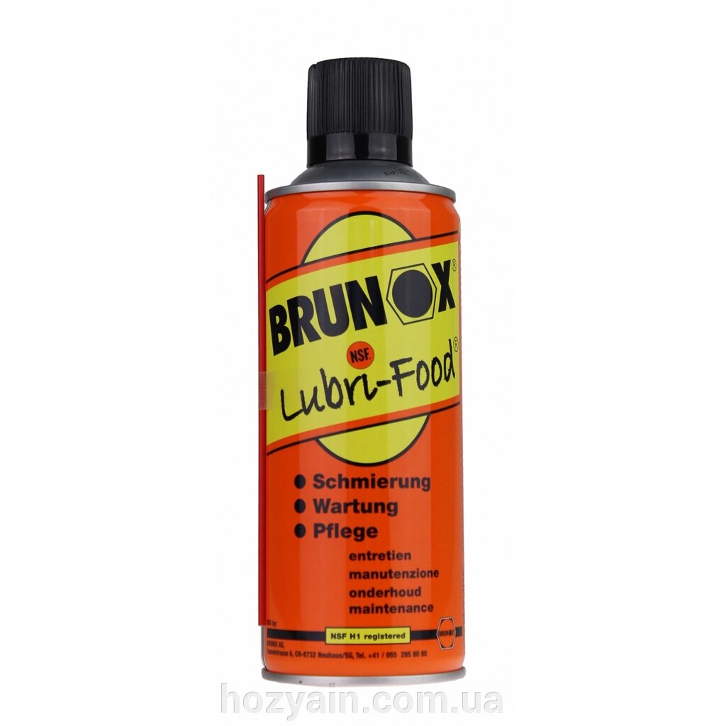 Brunox Lubri Food мастило універсальне спрей 400ml від компанії hozyain. com. ua - фото 1