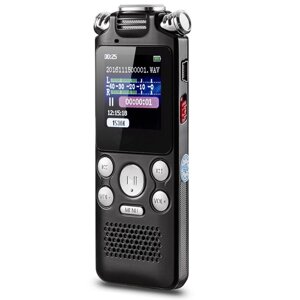 Цифровий диктофон з таймером для запису голосу Noyazu voice recorder V59, стерео, 8 Гб, чорний