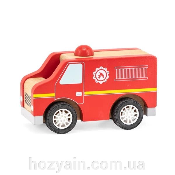 Дерев'яна машинка Viga Toys Пожежна (44512) від компанії hozyain. com. ua - фото 1