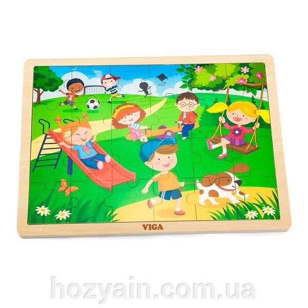 Дерев'яний пазл Viga Toys Пори року: весна, 24 ел. (51269) від компанії hozyain. com. ua - фото 1