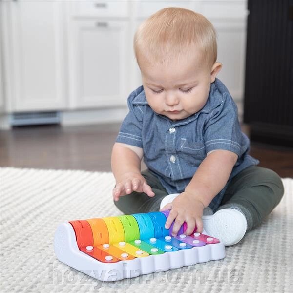 Дитячий ксилофон Fat Brain Toys Rock N' Roller Piano з дзвіночками (F281ML) від компанії hozyain. com. ua - фото 1