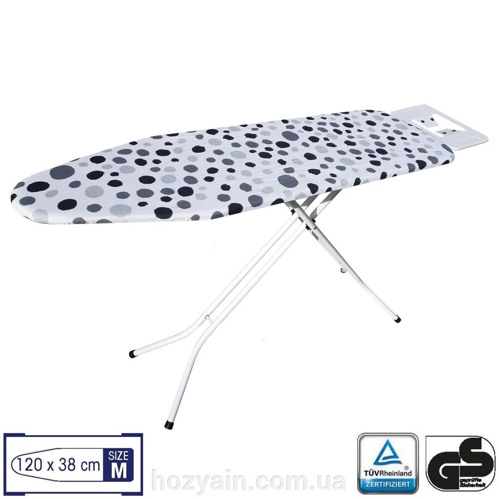 Дошка для прасування Casa Si Superstandard Basic 120x38 White/Grey Spots (CS95150E290) від компанії hozyain. com. ua - фото 1