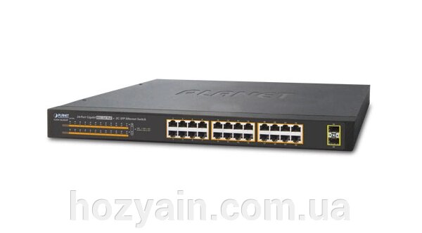 Гігабітний комутатор 2 рівня Planet GSW-2620HP (24-Port 10/100/1000Mbps 802.3at PoE+) GSW-2620HP від компанії hozyain. com. ua - фото 1