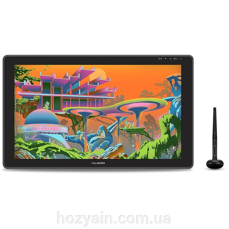 Графічний монітор Huion Kamvas 22 Plus + рукавичка GS2202 від компанії hozyain. com. ua - фото 1