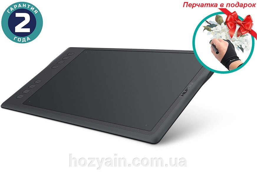 Графічний планшет Huion Inspiroy Q11K V2 + рукавичка Q11KV2 від компанії hozyain. com. ua - фото 1