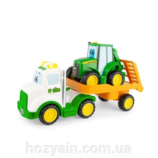 Іграшкова техніка John Deere Kids тягач і трактор зі світлом і звуком (47207) від компанії hozyain. com. ua - фото 1