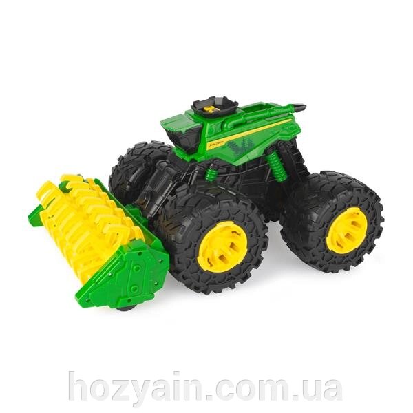 Іграшковий комбайн John Deere Kids Monster Treads 45 см з молотаркою і великими колесами (47329) від компанії hozyain. com. ua - фото 1