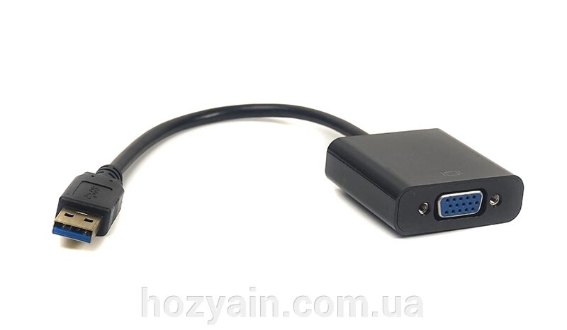 Кабель-перехідник PowerPlant USB 3.0 M - VGA F CA910380 від компанії hozyain. com. ua - фото 1