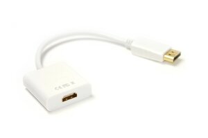 Кабель-перехідник PowerPlant HDMI (F) - DisplayPort (M), 0.15м, 1.4V, 4K x 2K KD00AS1277