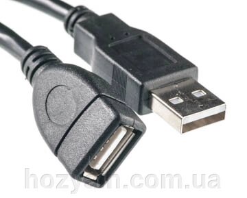 Кабель PowerPlant USB 2.0 AF – AM, 0.5м KD00AS1210 від компанії hozyain. com. ua - фото 1