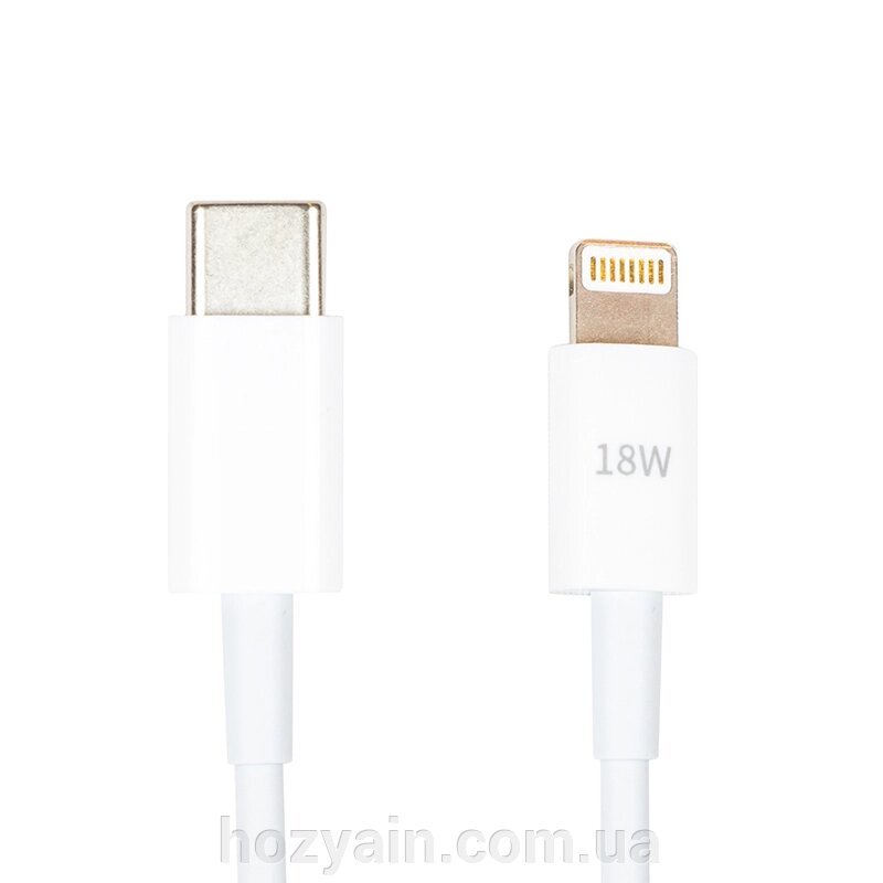 Кабель PowerPlant USB Type-C - Lightning, 18W, 1м CA913268 від компанії hozyain. com. ua - фото 1