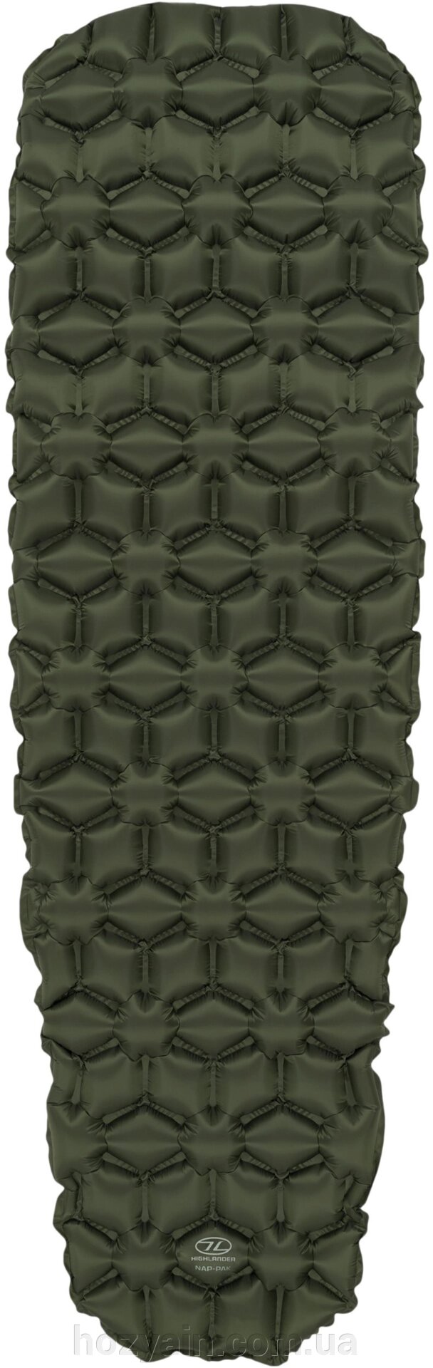 Кілімок надувний Highlander Nap-Pak Inflatable Sleeping Mat 5 cm Olive (AIR071) від компанії hozyain. com. ua - фото 1