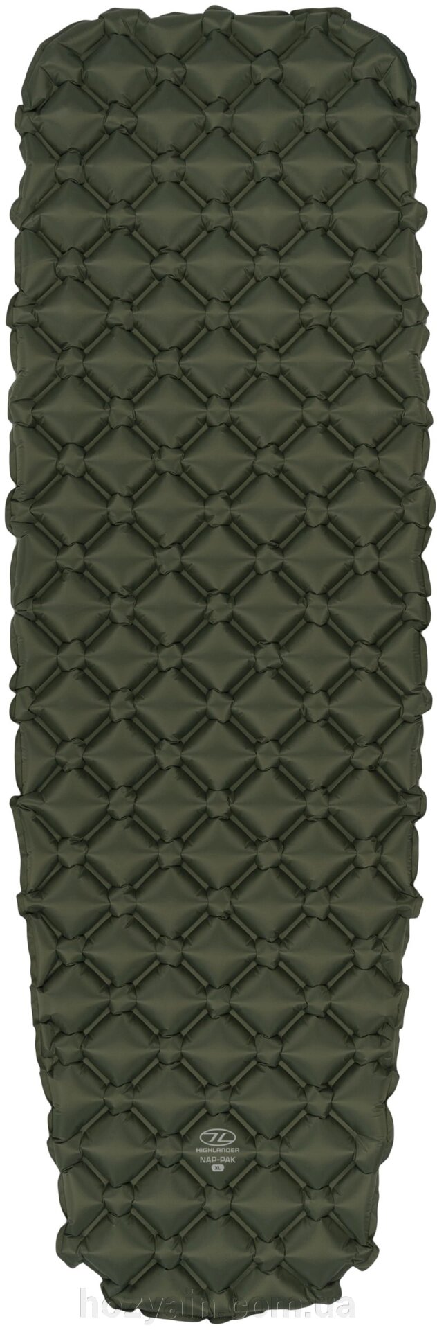 Килимок надувний Highlander Nap-Pak Inflatable Sleeping Mat XL 5 cm Olive (AIR073-OG) від компанії hozyain. com. ua - фото 1