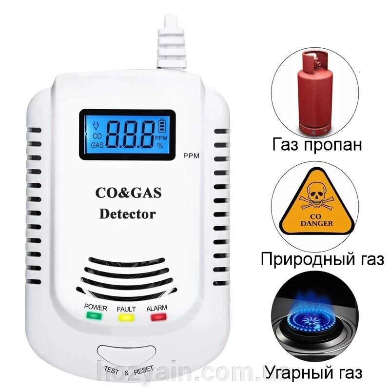 Комбінований датчик чадного газу 808COM від компанії hozyain. com. ua - фото 1