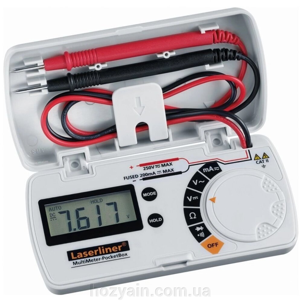 Компактний мультиметр Laserliner MultiMeter-PocketBox (083.028A) від компанії hozyain. com. ua - фото 1