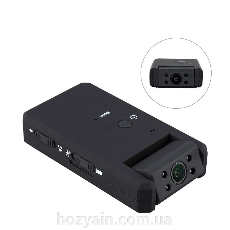 Компактний відеореєстратор FullHD Mini DV Boblov MD90, до 8 годин запису, детектор руху від компанії hozyain. com. ua - фото 1