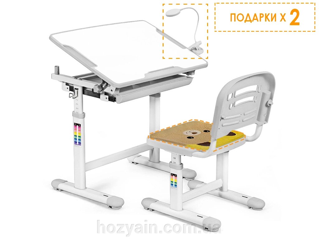 Комплект Evo-kids (стіл+стул) Evo-06 Grey від компанії hozyain. com. ua - фото 1