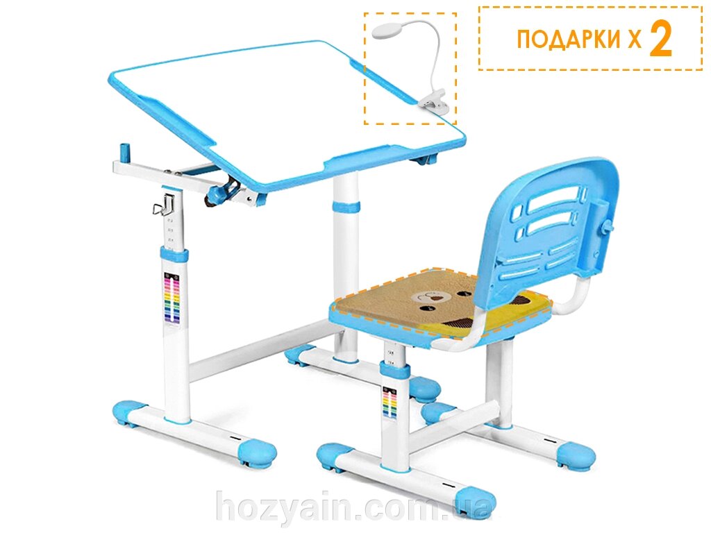 Комплект Evo-kids (стіл+стул) Evo-07 Blue від компанії hozyain. com. ua - фото 1