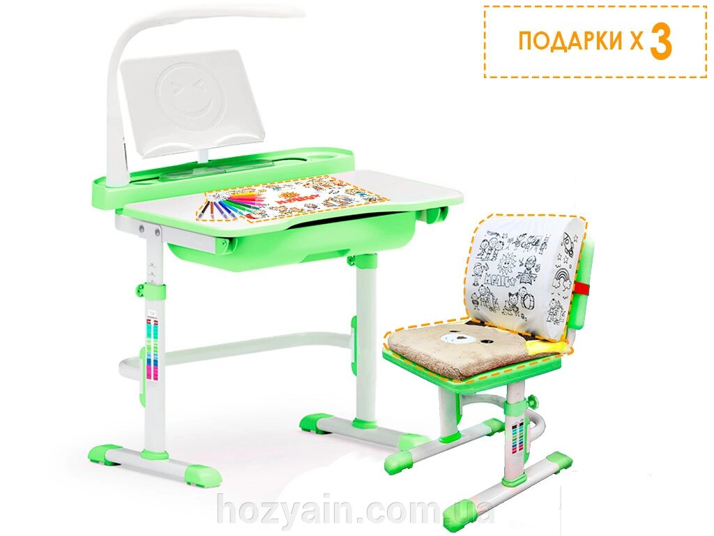 Комплект Evo-kids (стул+стол+Поличка+лампа) Evo-17 Z з лампою від компанії hozyain. com. ua - фото 1