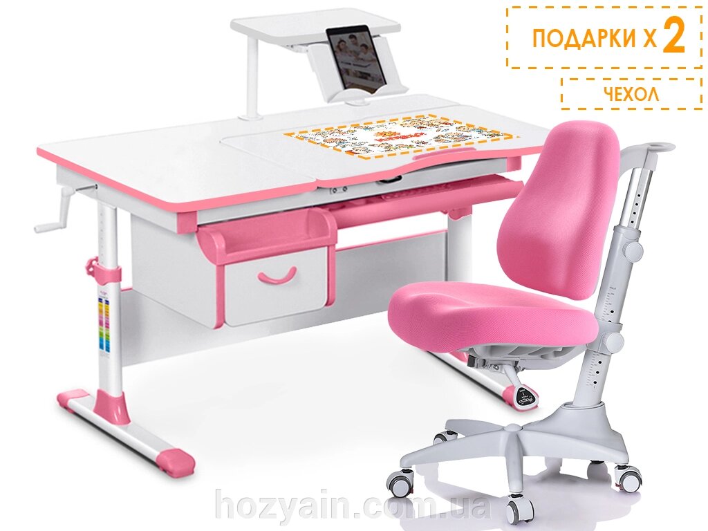 Комплект парта та крісло Evo-kids Evo-40 PN + Y-528 KP від компанії hozyain. com. ua - фото 1