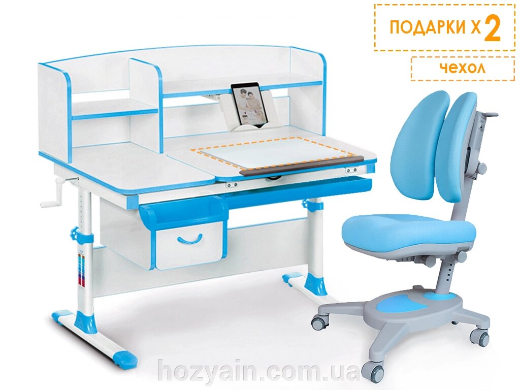 Комплект парта та крісло Evo-kids Evo-50 BL + Y-115 KBL New від компанії hozyain. com. ua - фото 1