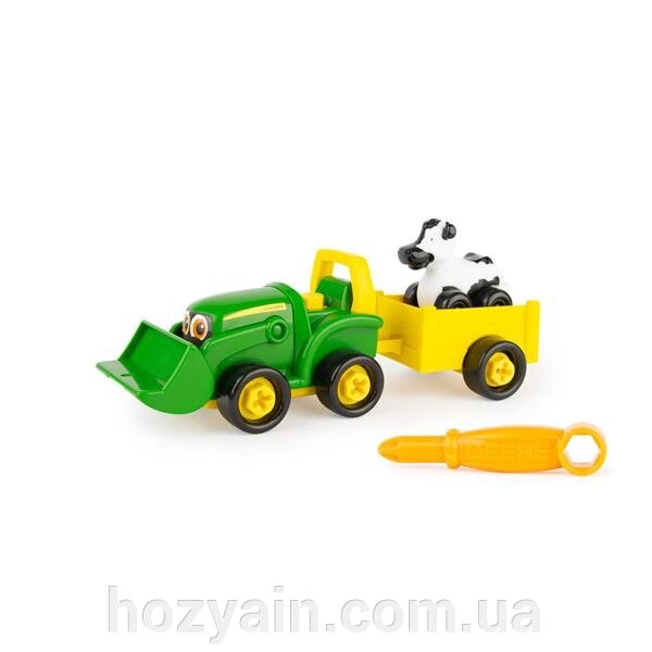 Конструктор John Deere Kids Трактор із ковшем і причепом (47209) від компанії hozyain. com. ua - фото 1