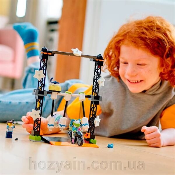 Конструктор LEGO City Stuntz Трюкове завдання Нокдаун 117 деталей (60341) від компанії hozyain. com. ua - фото 1