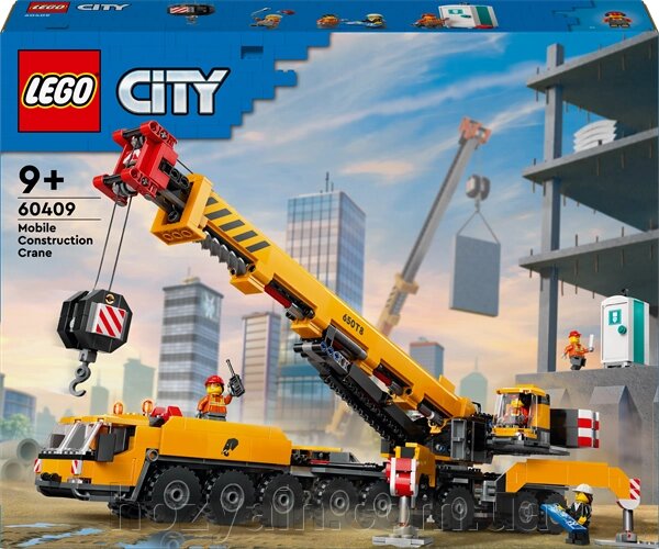 Конструктор LEGO City Жовтий пересувний будівельний кран 1116 деталей (60409) від компанії hozyain. com. ua - фото 1