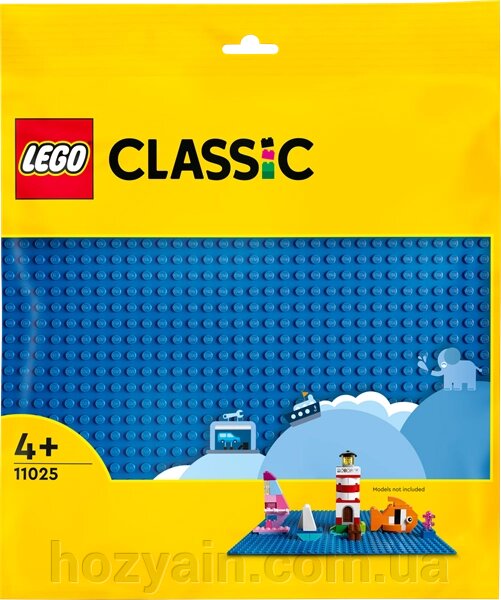 Конструктор LEGO Classic Базова пластина синьйого кольору (11025) від компанії hozyain. com. ua - фото 1