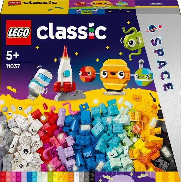 Конструктор LEGO Classic Творчі космічні об'єкти 450 деталей (11037) від компанії hozyain. com. ua - фото 1