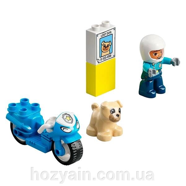 Конструктор LEGO DUPLO Rescue Поліцейський мотоцикл 5 деталей (10967) від компанії hozyain. com. ua - фото 1