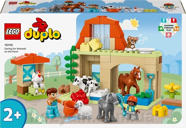 Конструктор LEGO DUPLO Town Догляд за тваринами на фермі 74 деталі (10416) від компанії hozyain. com. ua - фото 1