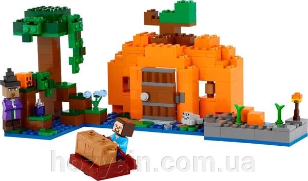 Конструктор LEGO Minecraft Гарбузова ферма 257 деталей (21248) від компанії hozyain. com. ua - фото 1