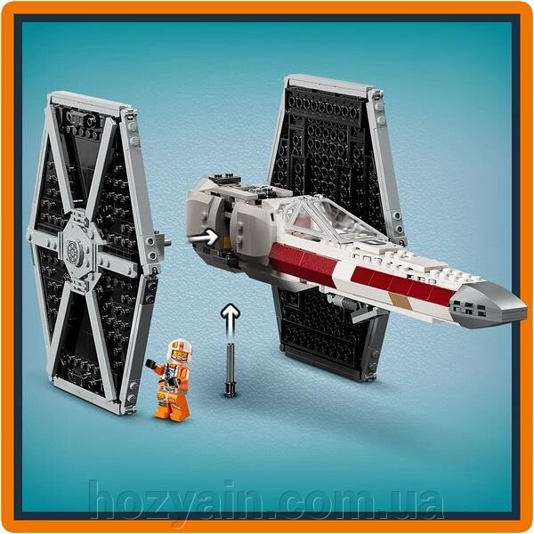 Конструктор LEGO Star Wars Збірний пакет Винищувач TIE і Корабель X-wing 1063 деталі (75393) від компанії hozyain. com. ua - фото 1