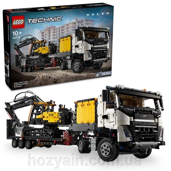 Конструктор LEGO Technic Вантажівка Volvo FMX і Електричний екскаватор EC230 2274 деталі (42175) від компанії hozyain. com. ua - фото 1