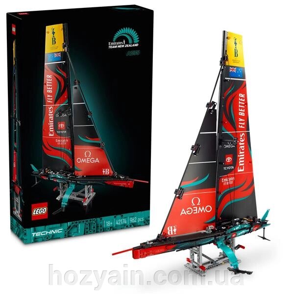 Конструктор LEGO Technic Яхта Emirates Team New Zealand AC75 962 деталі (42174) від компанії hozyain. com. ua - фото 1