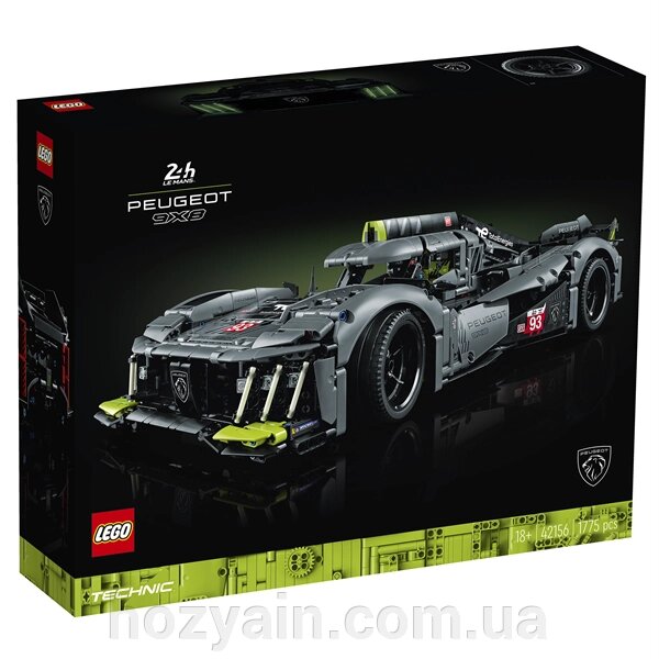 Конструктор LEGO Techniс Peugeot 9X8 24H Le Mans Hybrid Hypercar 1775 деталей (42156) від компанії hozyain. com. ua - фото 1