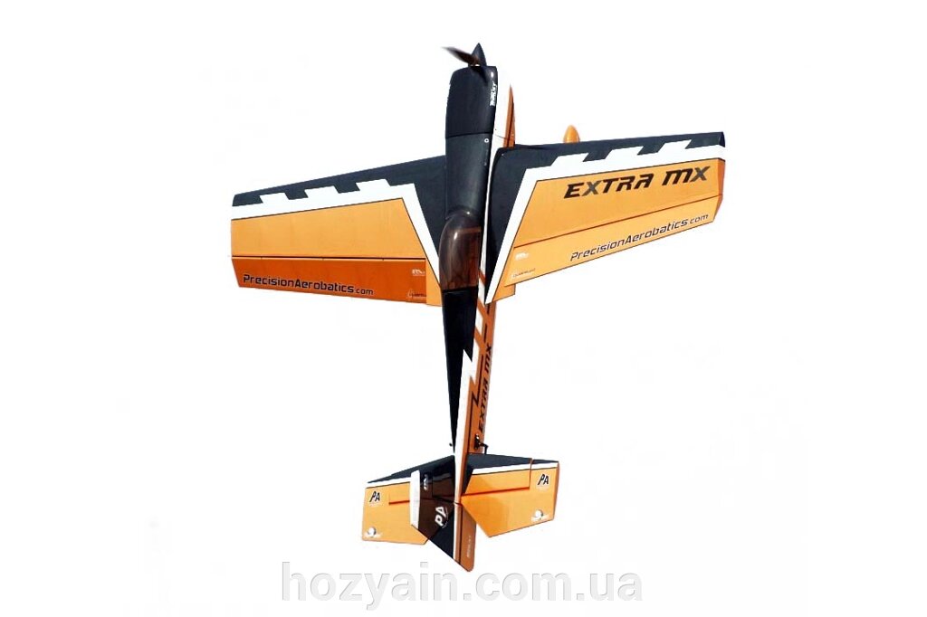 Літак радіокерований Precision Aerobatics Extra MX 1472мм KIT (жовтий) від компанії hozyain. com. ua - фото 1